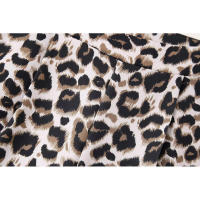 TRAFZA Conjunto de 2 piezas para mujer, pantalones largos con cremallera, traje informal suelto elegante vintage con estampado de leopardo sin mangas con cuello en V - details 19