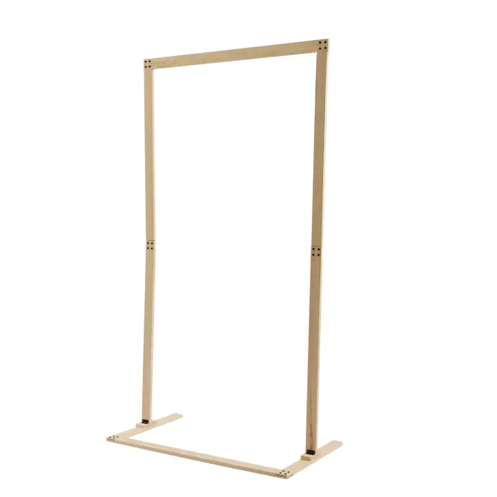 Arco de madera de 7 pies para boda, fiestas, Jardín, Exterior, fondo interior (213x115x60Cm) - 1