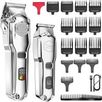 Kit combinado de cortadora de pelo ajustable profesional para hombres, máquina eléctrica potente para cortar el pelo y la barba, barbero - details 0