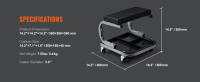 SucceBuy Mechanics Taburete de garaje, capacidad de 250 libras. Asiento resistente tipo creeper con bandeja para herramientas para trabajos debajo del automóvil. Ideal para mecánicos. Ruedas suaves, asiento cómodo. Versátil para garajes y talleres de repa - details 1