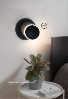 Lámpara LED de pared moderna para dormitorio, luz de pared de cabecera, CA 90V-260V, LED para interior, 360 giratorio, decoración de iluminación de pasillo del hogar de aluminio - details 0