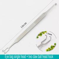 Gancho para dar forma a los pájaros de acero inoxidable, bolsa de belleza para ojo doble, herramienta de instrumento oftalmológ - details 13