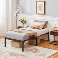Bastidor de Cama Metálico Listones de Acero Espacio de Almacenamiento Bajo la Cama Fácil Montaje Cama Individual 90 x 190 x 36.5 cm Negro - details 19