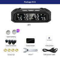 Reloj Solar TPMS Sistema de supervisión de presión de neumáticos automático 4 sensores presión de neumáticos de 8bar adecuado para varios vehículos - details 11