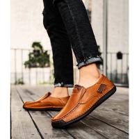 Zapatos Planos de Cuero Hechos a Mano para Hombre Moda Informal, Cómodos, Calidad Superior, Talla 48 - details 7