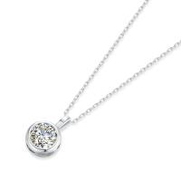 Collar de moissanita de oro de 18K auténtico AU750 para mujer, joyería fina, regalo de boda, 1 quilate - details 11