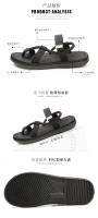 Verano nuevas sandalias de playa chanclas pareja de hombres pellizcar zapatillas vietnamitas zapatillas frescas al aire libre de los hombres - details 3