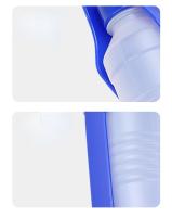 Botella de agua plegable para perros, bebedero portátil de plástico de 500ML, alimentador de agua potable para viajes al aire libre - details 3