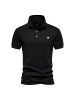 Polo de algodón puro para hombre, camiseta de talla europea con diseño bordado, novedad - details 2