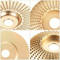 Juego de Discos de Tallado de Madera de 3 Piezas Rueda de Molienda de 3.9 pulgadas para Rayar y Moldear Rueda Abrasiva para Herramientas y Mejoras del Hogar - details 1