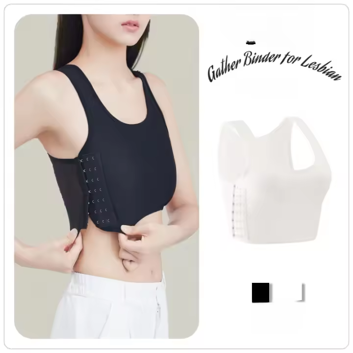 Binder Breast se reúne con gancho lateral elástico transpirable para lesbianas - 1