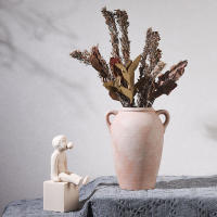 Jarrón de cerámica estilo Wabi sabi, sentido de alta gama, flores secas, maceteros, tarros de cerámica, accesorios para el hogar, adornos del - details 9