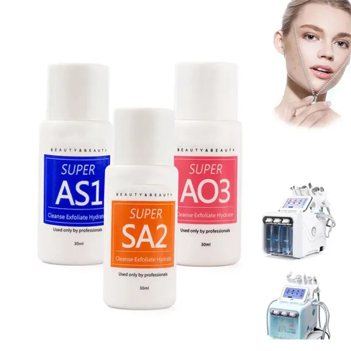 Kit de Suero para Máquina de Belleza Dermatílora AS1 SA2 AO3 de 30ml Solución Líquida Altamente Concentrada para Limpieza Profunda - 1