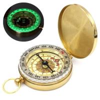 Navegación portátil dorada de latón de la brújula del bolsillo que acampa de alta calidad para las actividades al aire libre - details 0