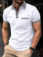 POLO informal de verano para hombre, camiseta de manga corta, top - details 5