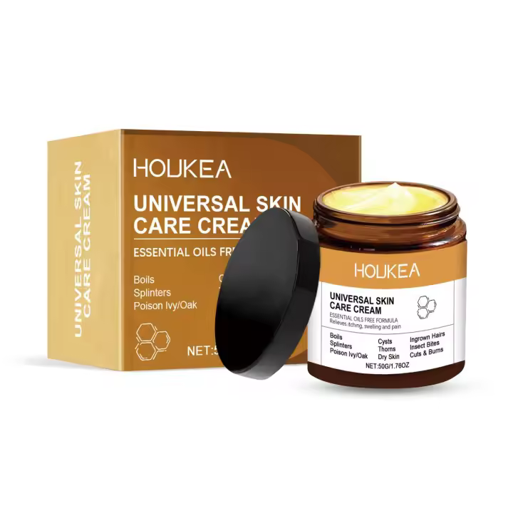 La crema para el cuidado de la piel HOUKEA tiene ingredientes suaves que hidratan suavemente la piel. Limpie el cuerpo y aplique crema para el cuidado del masaje. - 1