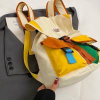 Bolsas para padres e hijos de 2 tamaños a juego de colores, mochila escolar con cordón multibolsillo de estilo coreano, mochila de nailon de gran capacidad para niños - details 33
