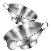 Cuchara Walfos de acero inoxidable 3 piezas con filtros desmontables y cepillo de limpieza ideal para transferir líquidos aceites jams ingredientes secos y polvo utensilio de cocina especializado - details 3