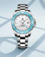 Reloj Mecánico de Cristal de Zafiro PAGANI DIZAIN 2024 Resistente al Agua 10bar Correa de Cuero - details 0