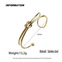 Lazo de nuevo estilo creativo sin pulsera de metal impermeable de alta calidad para mujer chapada en oro, joyería de fiesta - details 0