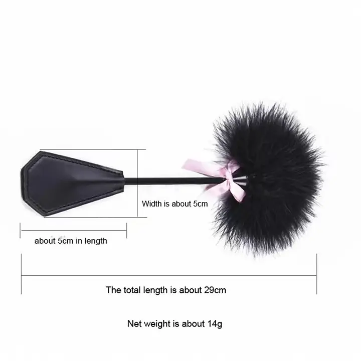 Látigo de plumas para coquetear, Juguetes sexuales, látigo Sexy, anudado de política, novedoso para pareja juguete, juego de diversión sexual BDSM, juegos para adultos, productos sexuales, cosquillas - 1