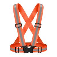 Chaleco reflectante Signal 60g con chaqueta de seguridad y corredor negra ajustable de alta visibilidad fabricada en poliéster - details 5