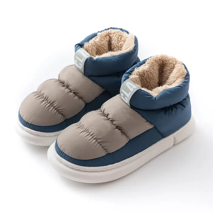 Nuevo otoño e invierno medio y alto superior abajo zapatos de algodón. - 1