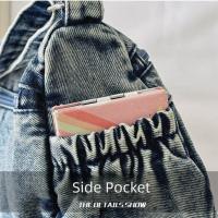 Bolso cruzado Retro vaquero de tela vaquera con cremallera de alta capacidad para mujer, bolso para axila, bolso de lona con correa ajustable, ropa informal - details 21