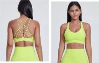 SHINBENE-Sujetador deportivo con tirantes, sostén Sexy con relleno y espalda cruzada para entrenamiento de Yoga y gimnasio, Super Cloud, 2,0 - details 19