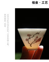 Zhongdouli Dehua porcelana Kung Fu taza maestra de cerámica blanca pura juego para el hogar tazón de té - details 2