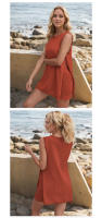 Conjuntos de 2 piezas para mujer: top corto de punto sin mangas y pantalones cortos de cintura alta |   Conjunto de Salón Suave |   Ropa de playa, viajes, primavera y verano. - details 5