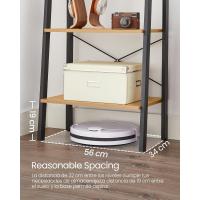 Estantería de 5 Niveles, Librería Industrial, Fácil de Montar, para Salón, Dormitorio, Cocina, Marrón Rústico y Negro LLS45X - details 43
