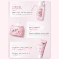 5/3 unids/set Sakura juegos de cuidado de la piel crema Facial suero tóner limpiador Facial protector solar crema para ojos caja de regalo producto de cuidado de la piel Facial - details 10