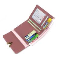 Cartera corta de cuero Vintage para mujer, tarjetero pequeño, monedero de moda para mujer - details 4