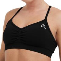 Bralette de tirantes sin esfuerzo para mujer, ropa interior deportiva de LICRA sin costuras, elástica, transpirable, mejora el pecho, ocio - details 12