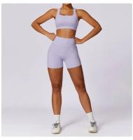 Pantalones Cortos de Yoga para Mujeres Fitness Running Ciclismo Pantalones Deportivos Transpirables Cintura Alta Entrenamiento Gimnasio Push Up Leggings de Nylon - details 20