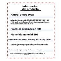 Keycap EVA Asuka transmisión de luz de cuatro lados PBT + material de PC proceso de sublimación en caliente conjunto pequeño completo（Teclado no incluido) - details 2