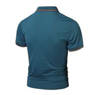 Verano de negocios simple ocio polo transpirable de los hombres de manga corta tops - details 11