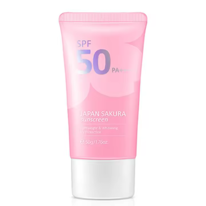 Crema de Protección Solar Sakura SPF 50+ Lote Gel Ligero duradero para Protección de Piel - 1