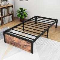 Cama con Plataforma de Metal, Marco de Cama de 140 x 200 cm, Cama de Metal con somier de láminas de Metal, Moderna Cama de Metal para Adultos, niños, Adolescentes, fácil Montaje - details 60