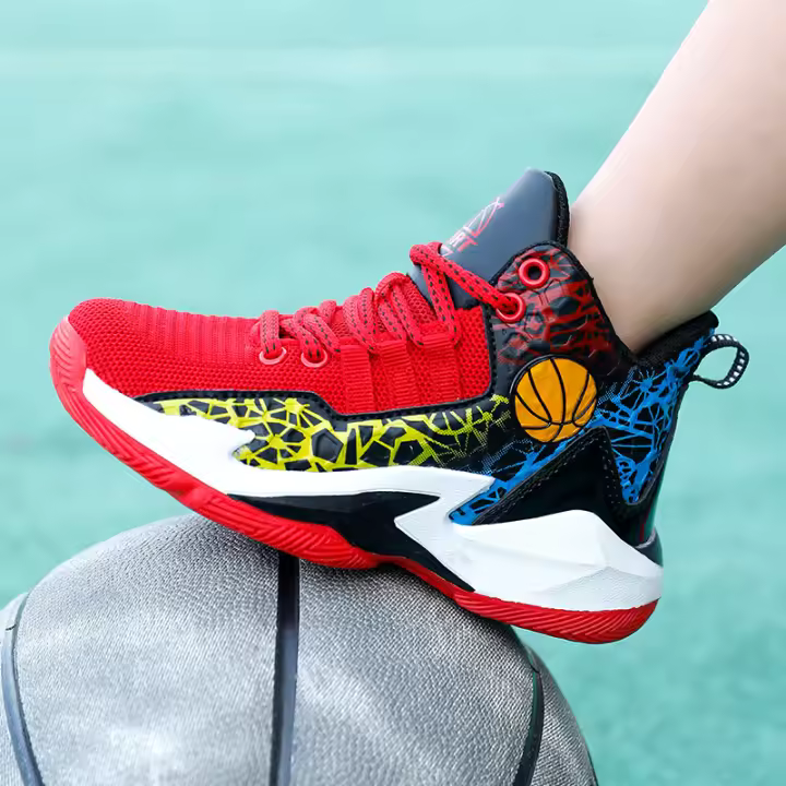 Zapatillas de deporte para niños y niñas, zapatos de baloncesto para niños, antideslizantes, deportivas atléticas para correr - 1