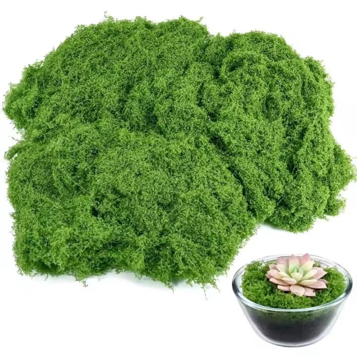 Decoración de Pared de Musgo Artificial 150g Ideal para Boda, Pascua, Mesas de Hogar y Oficina - 1