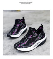 Zapatos deportivos de marca para mujer, zapatos de suela gruesa, zapatos de plataforma con tejido volador, zapatos tonificadores para mujer, zapatillas de deporte con cuña, zapatos con balancín transpirables - details 19