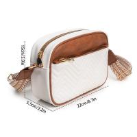 Nuevo estilo, bolso bandolera pequeño con múltiples cremalleras para mujer, correa ancha, billetera para teléfono móvil, bolso de hombro de PU - details 3