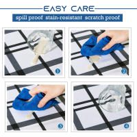 RYB-Mantel decorativo a cuadros para el hogar, impermeable, a prueba de aceite, grueso, Rectangular, cubierta de mesa de boda, paño de mesa de café con 3 colores - details 8