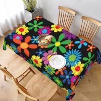Mantel rectangular Hippie wer para fiesta, manteles impermeables para mesa de comedor, cocina, decoración del hogar - details 97