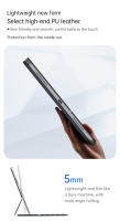 Funda de cuero con teclado para iPad Air 4 Air 5 10,9 Air 11 M2 M3 2024 2025 Pro 11 2018 2020 2021 2022 - details 9