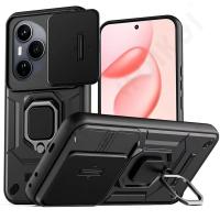 Funda para Honor 400 Pro 200 Lite para Huawei Pura 70 Ultra Pro, soporte de anillo para cámara deslizante, armadura, protección anticaída, funda con soporte - details 0