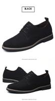Zapatos Casuales de Oxforde Azul Talla Grande 38-48 Zapatos de Vestir Transpirables de Lujo para Hombres - details 27