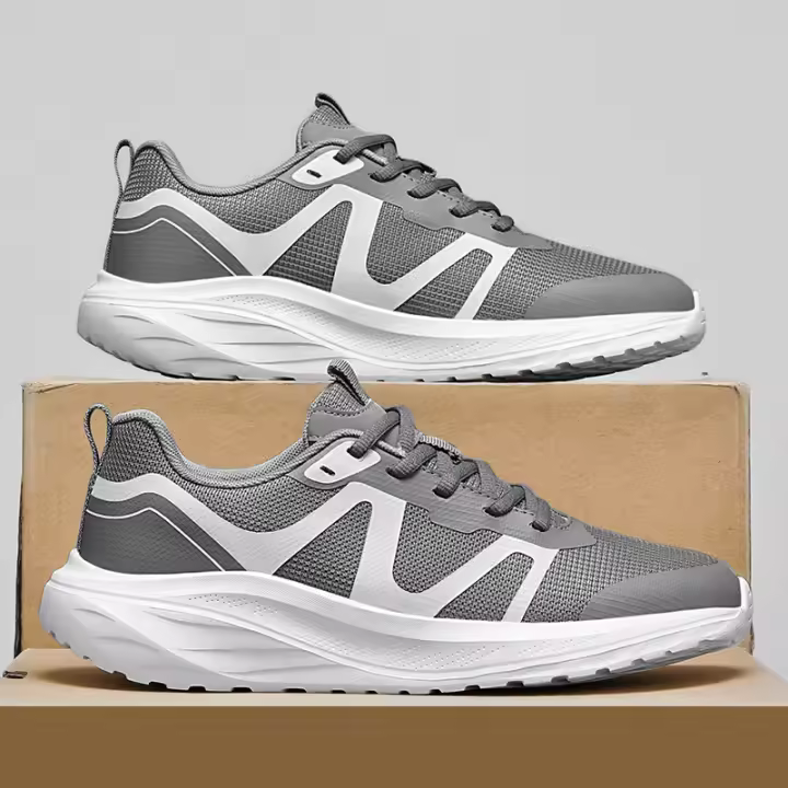 Zapatos deportivos y de ocio, zapatos para hombre, talla extra grande, transfronterizos, zapatos para correr, suela MD de malla, zapatos deportivos voladores, tejido bajo, zapatos para correr - 1